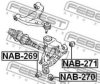 NISSA 55157WL000 Bush, control arm mounting